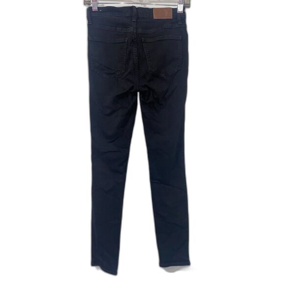 Madewell Womens Bennett Black Denim Roadtripper Jeans Skinny Size 24 G7392 - Picture 2 of 7